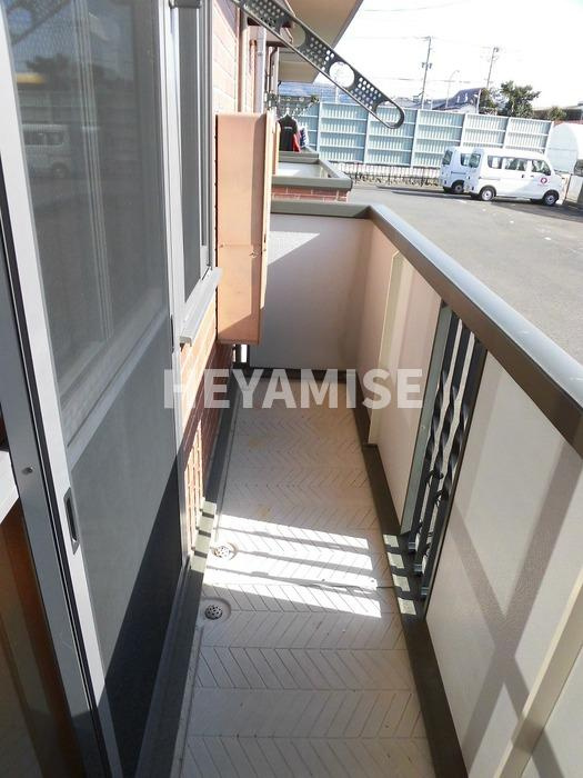 ウィルモア宮小路B棟のバルコニー