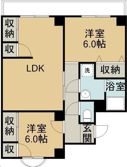 中山マンションの間取り