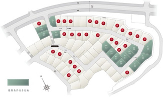 【土地図】 | 四街道市もねの里4丁目　大型分譲地　17号地 | 条件付き売地全14区画販売中です！