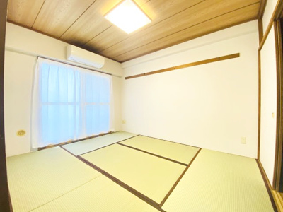 【和室】 | サージュ白楽 | 約6.0帖の和室です。
リフォーム完了！　リフォーム内容：畳表替