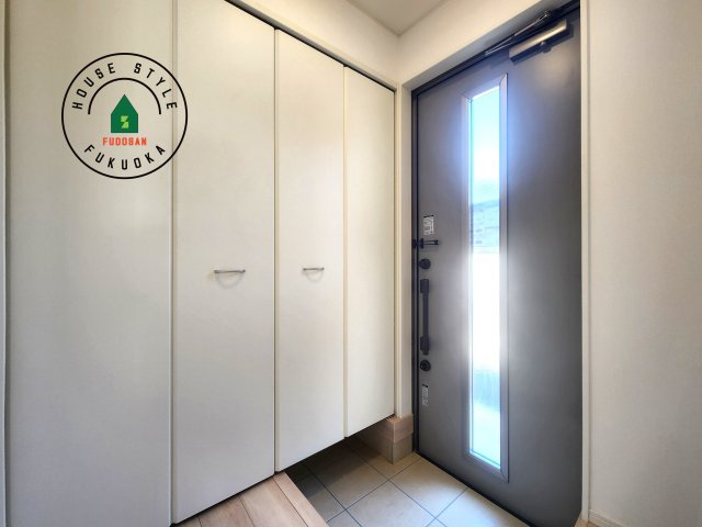 糟屋郡須恵町新原第5-3棟（1号棟）の防犯設備|二重ロックでしっかり防犯対策ができます。