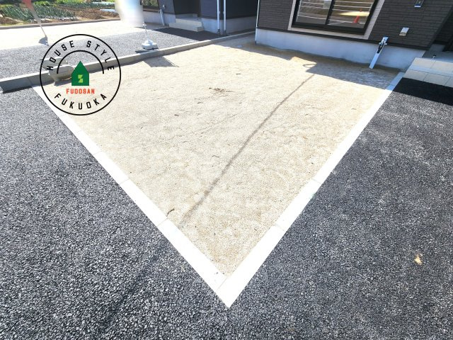 糟屋郡須恵町新原第5-3棟（2号棟）の庭|お庭で自由な時間を過ごせます。