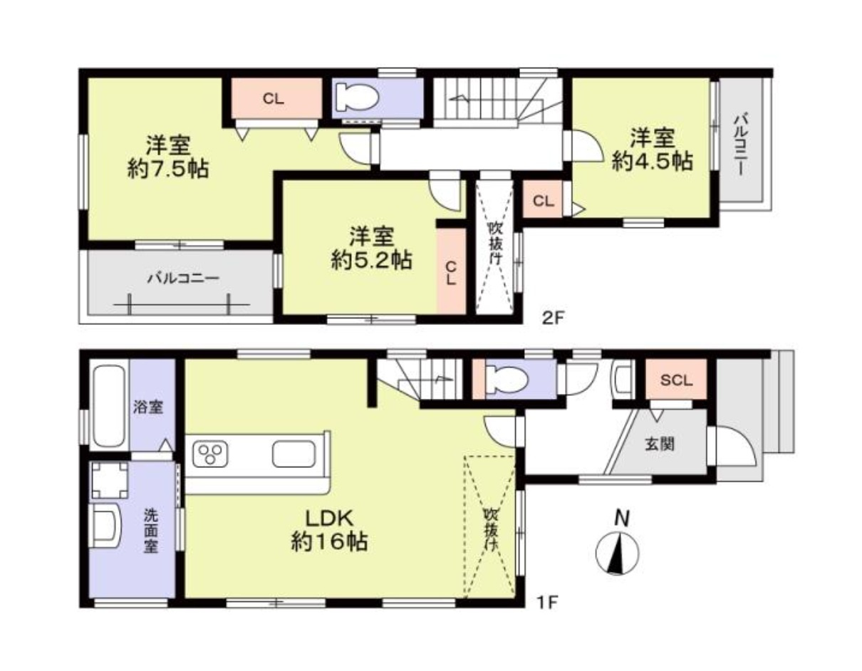 福岡市西区小戸3丁目第1-3棟（3号棟）　の区画図|配置図（3号棟）