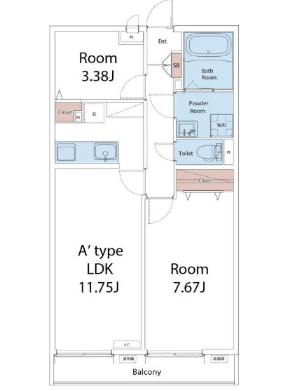 リブリ・三軒茶屋の間取り