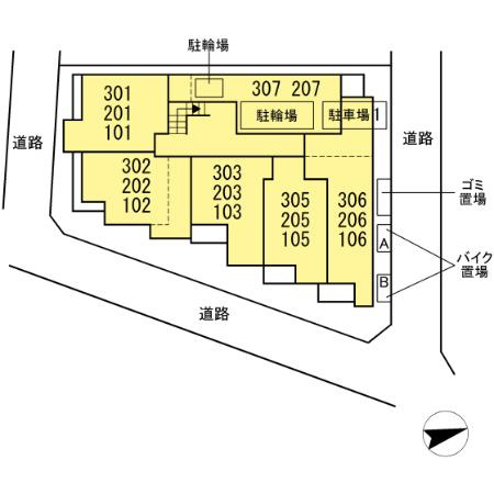 セレスティア祖師谷の区画図
