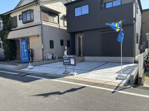岡崎市六名南1期　全1棟・1号棟の駐車場|広々２台駐車できます！