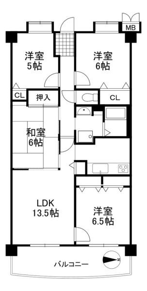 林間田園都市グリーンコート五番館