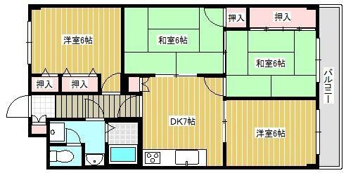 グランドハイツ福島の間取り