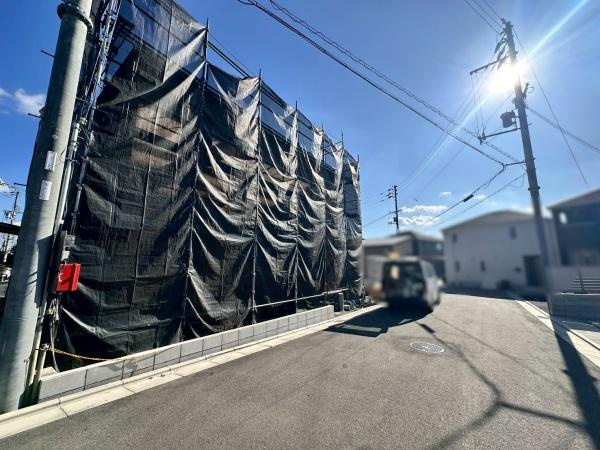 和歌山市府中第2-1号棟　新築戸建の前面道路含む現地写真