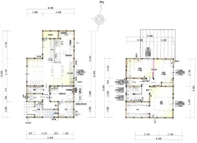 加賀野井2丁目　新築戸建　の間取り|3LDK+WIC  建物面積　84.46㎡　（約25.55坪）