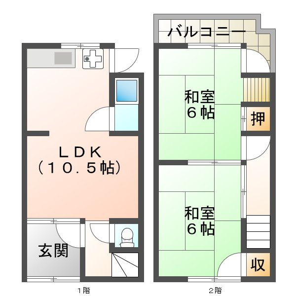 高丸7丁目貸家の間取り