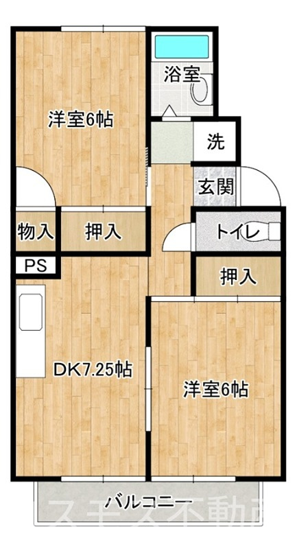 プレジール吟風の間取り