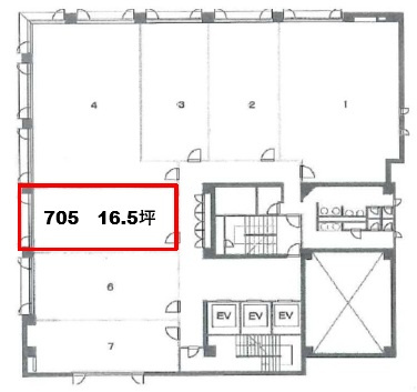 幸田ビルの区画図