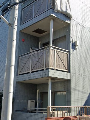 レジデンス宝のバルコニー