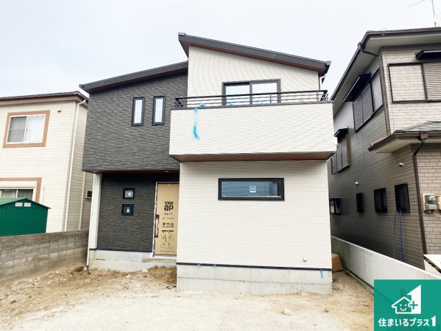 加古川市尾上町池田　新築一戸建ての外観|現在建築中！落ち着いた街並みで新生活を始めることが出来そう！周辺の物件も併せてご紹介させて頂きます！