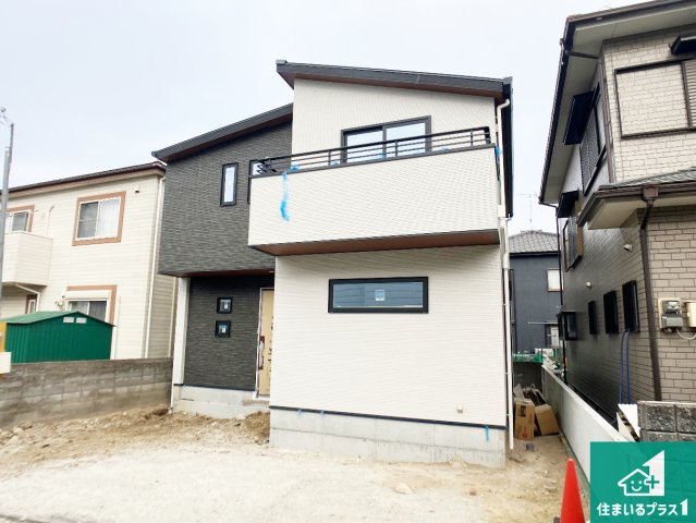 加古川市尾上町池田　新築一戸建ての外観|現在建築中！落ち着いた街並みで新生活を始めることが出来そう！周辺の物件も併せてご紹介させて頂きます！