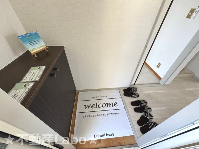 徳島市北沖洲１丁目のアパートの玄関