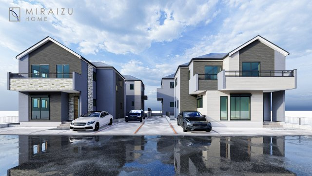 【完成予想図】 | ※イメージですプライバシー性と開放感を高める住環境。陽当たりの良い開かれたロケーションを活かし、心地よい暮らしをプランニング