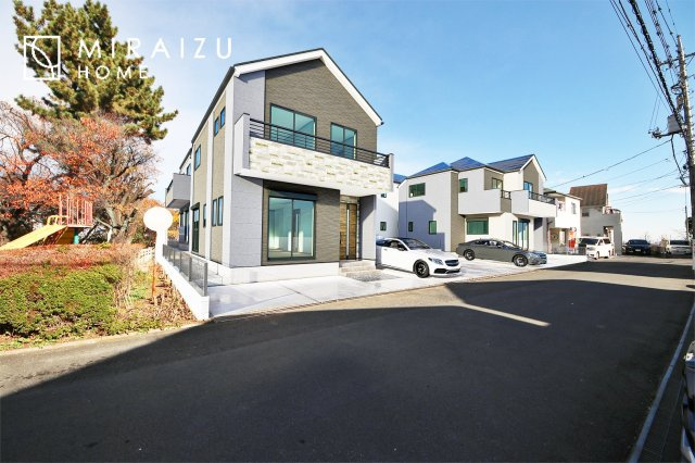 【外観】 | ※イメージです　青く澄み渡った綺麗な空と、陽の光をたっぷりと受ける、そんな新築住宅で新生活をスタートしてみませんか？見学・ご相談等、ミライズホーム(株)までお気軽にご連絡下さい。