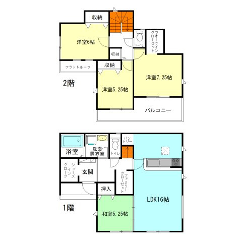 【間取り】 | グラファーレ高崎市倉賀野町13期ー① | 玄関には嬉しいシューズインクローク完備！
家族みんなで使えるファミリークローゼット付き！