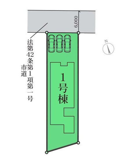 【区画図】 | リーブルガーデン.S高崎市塚田町ー① | イオンモール高崎まで1.1Kmとお買い物便利！
高崎・前橋へのアクセス良好な旧群馬町に1棟登場！