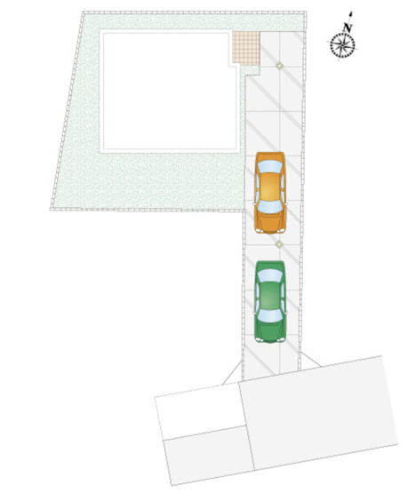 【区画図】 | 北本市緑3丁目　新築戸建　全2棟　1号棟
