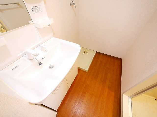 アネシス　Ｄ棟の洗面所|明るい洗面所です