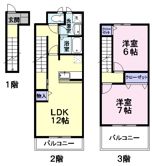 さくらヶ丘Ｂの間取り|間取図