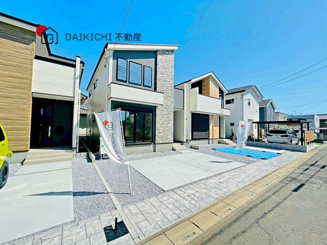 【前面道路含む現地写真】 | 桶川市泉6期　KEIAI GRACE　新築戸建　全3棟　2号棟