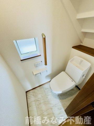 高崎市下佐野町4期　限定1棟　ハートフルタウン　新築建売のトイレ|シンプルで使いやすいトイレです
