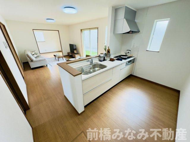 高崎市下佐野町4期　限定1棟　ハートフルタウン　新築建売のキッチン|お料理しやすいキッチンです