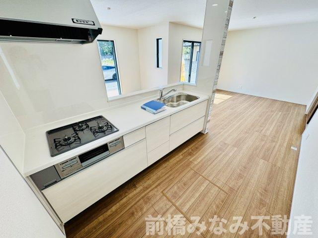 前橋市三河町１丁目　限定1棟　ハートフルタウン　新築建売のキッチン|きれいなキッチンです