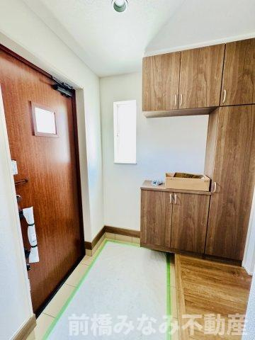 前橋市石倉町三丁目　限定1棟　ハートフルタウン　新築建売の玄関|毎日通る玄関はこちらです