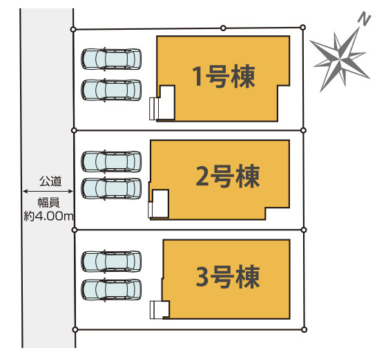 【区画図】 | 桶川市泉6期　KEIAI GRACE　新築戸建　全3棟　3号棟