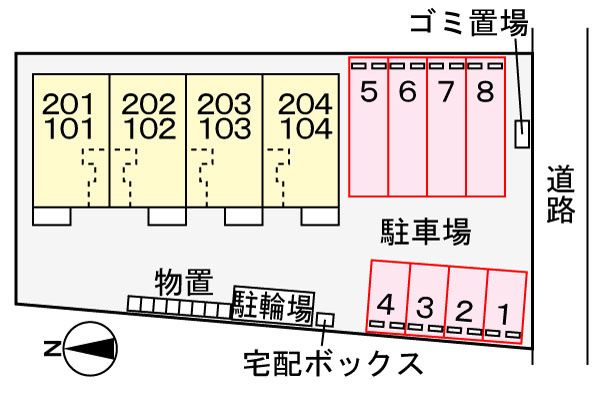 オリエンタル　レジデンスⅣの区画図