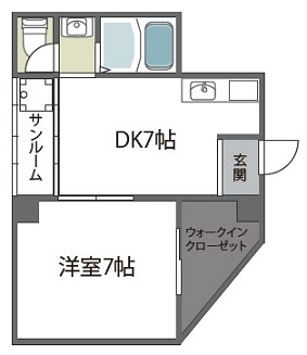 久一ハイツⅡの間取り