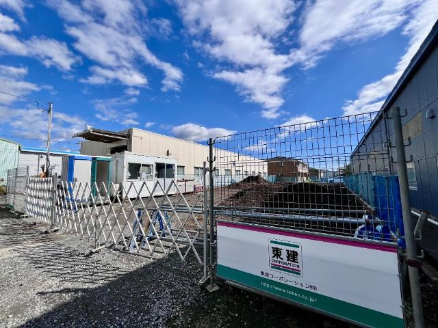 沼津市大諏訪新築アパートの外観|建築現場