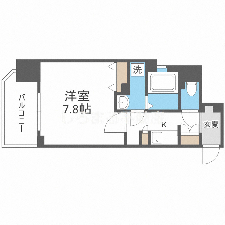エイペックス大阪城西の間取り