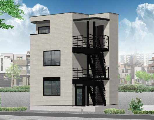 アビエルコート葛西の外観パース|CG画像です。