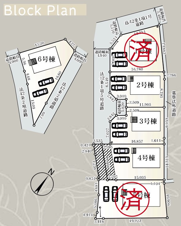 千曲市中第１の区画図