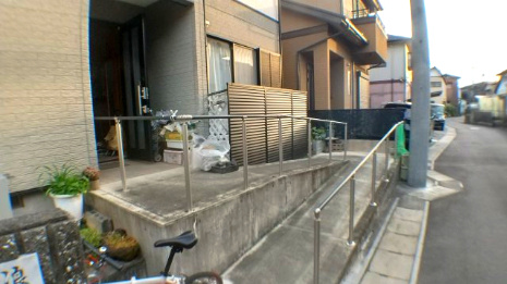 売中古戸建　静岡市清水区有東坂の前面道路含む現地写真