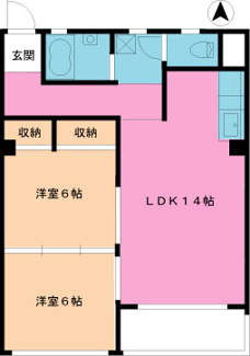 【間取り】 | 升本マンション