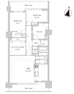 ライオンズマンション茅ヶ崎グランコーストの間取り