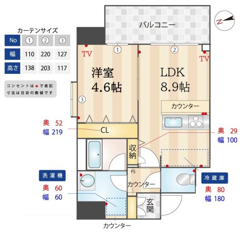 【間取り】 | ルフォンプログレ南森町