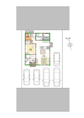 【区画図】 | 新築住宅　香南市野市町西野⑦