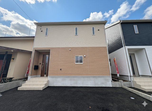 【Cradle garden】宇都宮市清原台 第6 全2棟の外観|〇只今建築中〇
1号棟予定地です。
駐車スペース2台並列可能！南側にはお庭もございます。
※2025年10月撮影