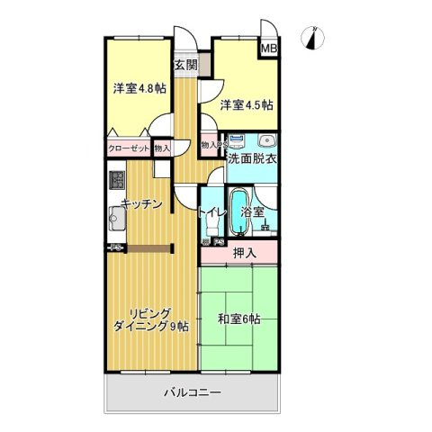 昭和マンション新庄の間取り