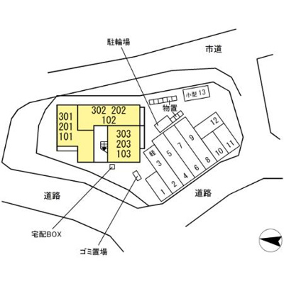 【区画図】 | ロイヤルステージ雑賀町