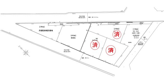 則松三丁目（2期）の区画図