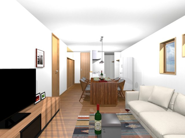 真鶴二丁目のその他|リビングダイニング　※本パースはイメージであり、実際の施工とは異なる場合があります。ご了承下さい。